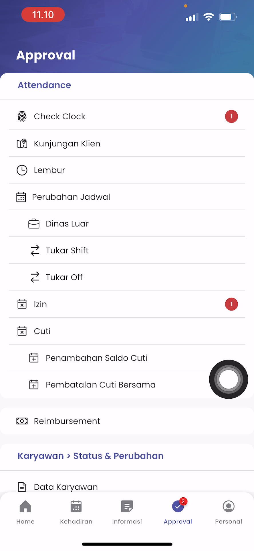 Daftar Pengajuan