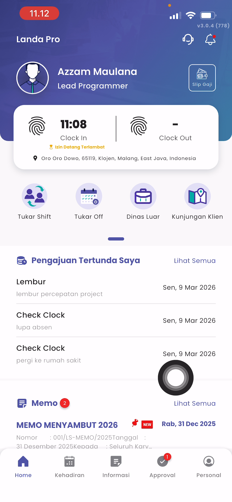 Detail Pengajuan