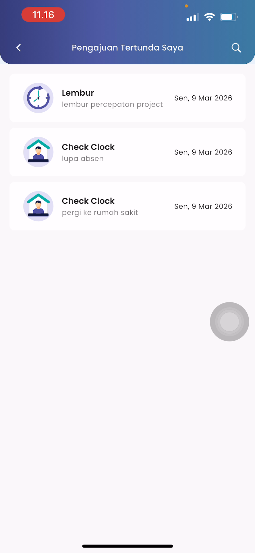 Daftar Pengajuan