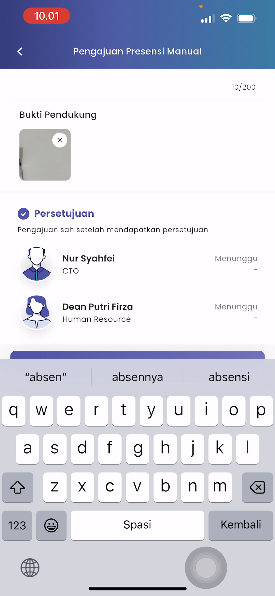 Simpan dan Ajukan