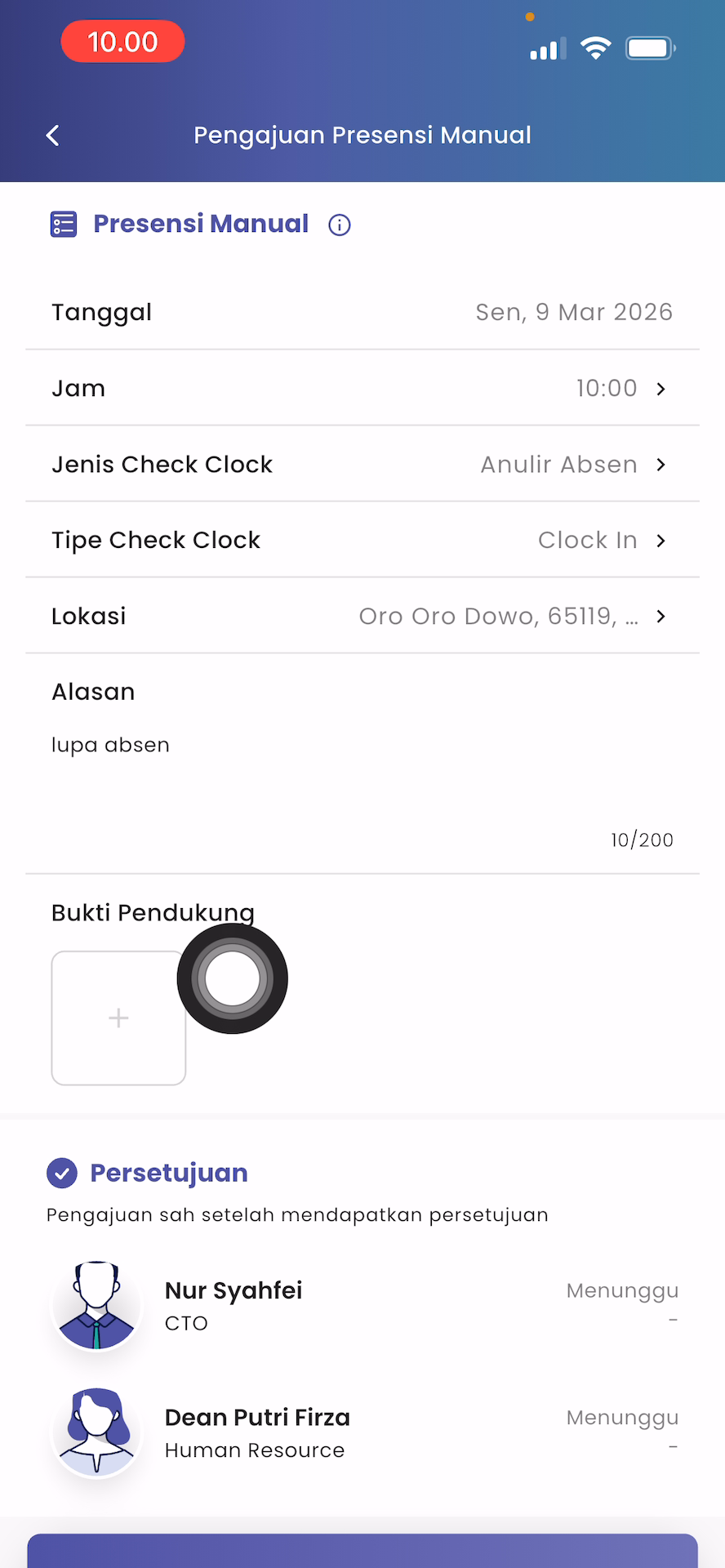 Upload Bukti 1