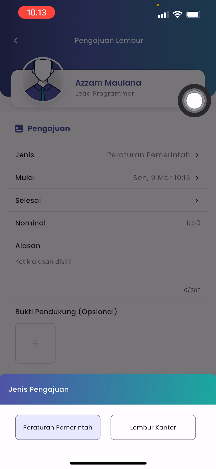 Daftar Jenis Lembur