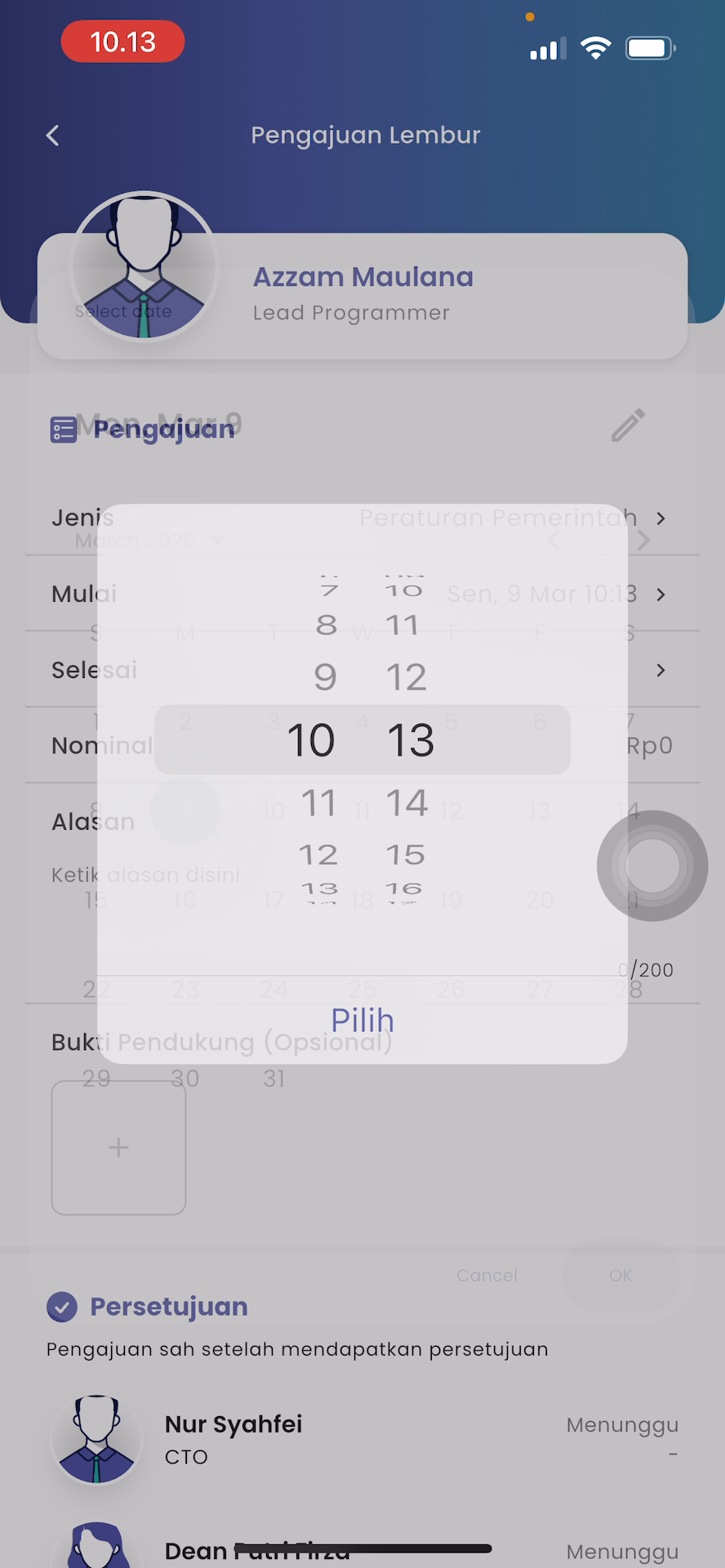 Nominal Lembur