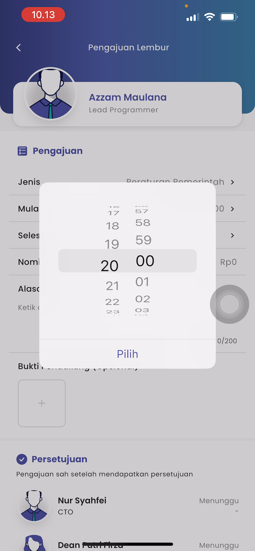 Perhitungan Lembur