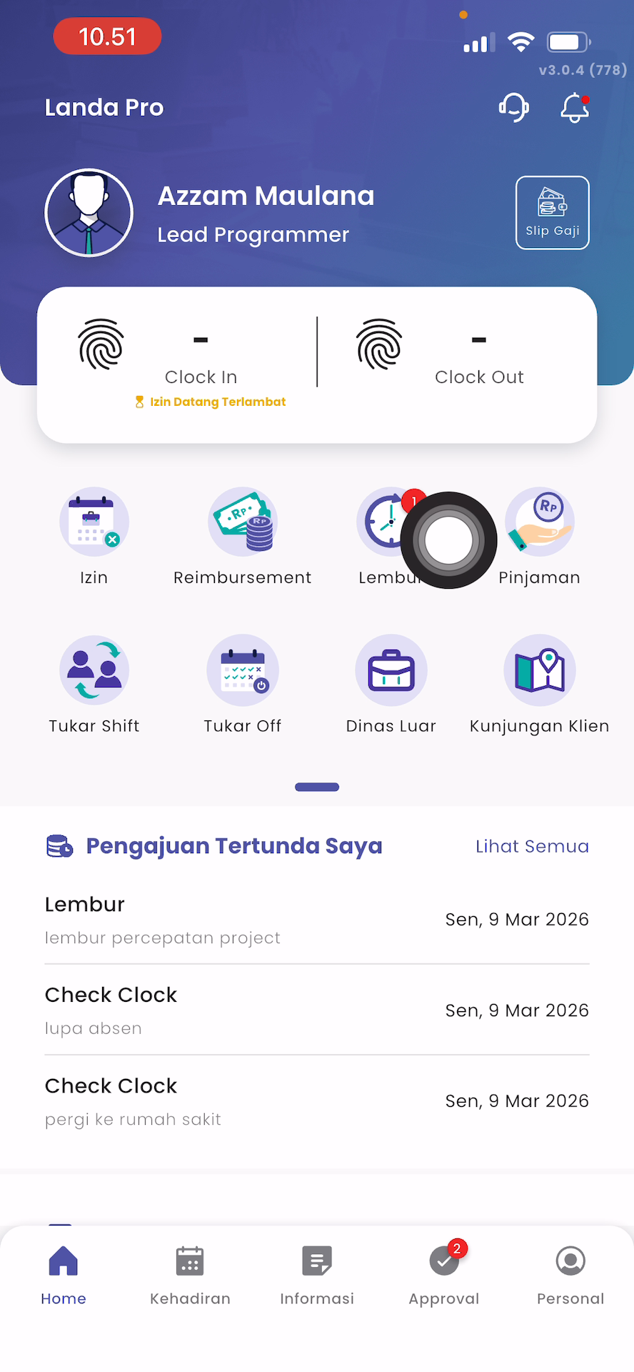 Menu Pinjaman