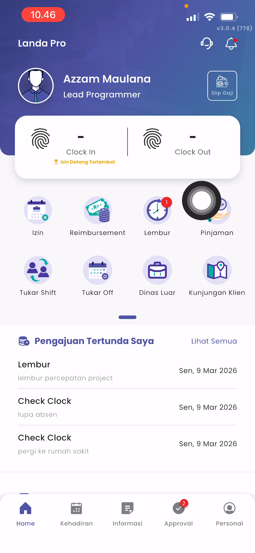 Menu Pinjaman