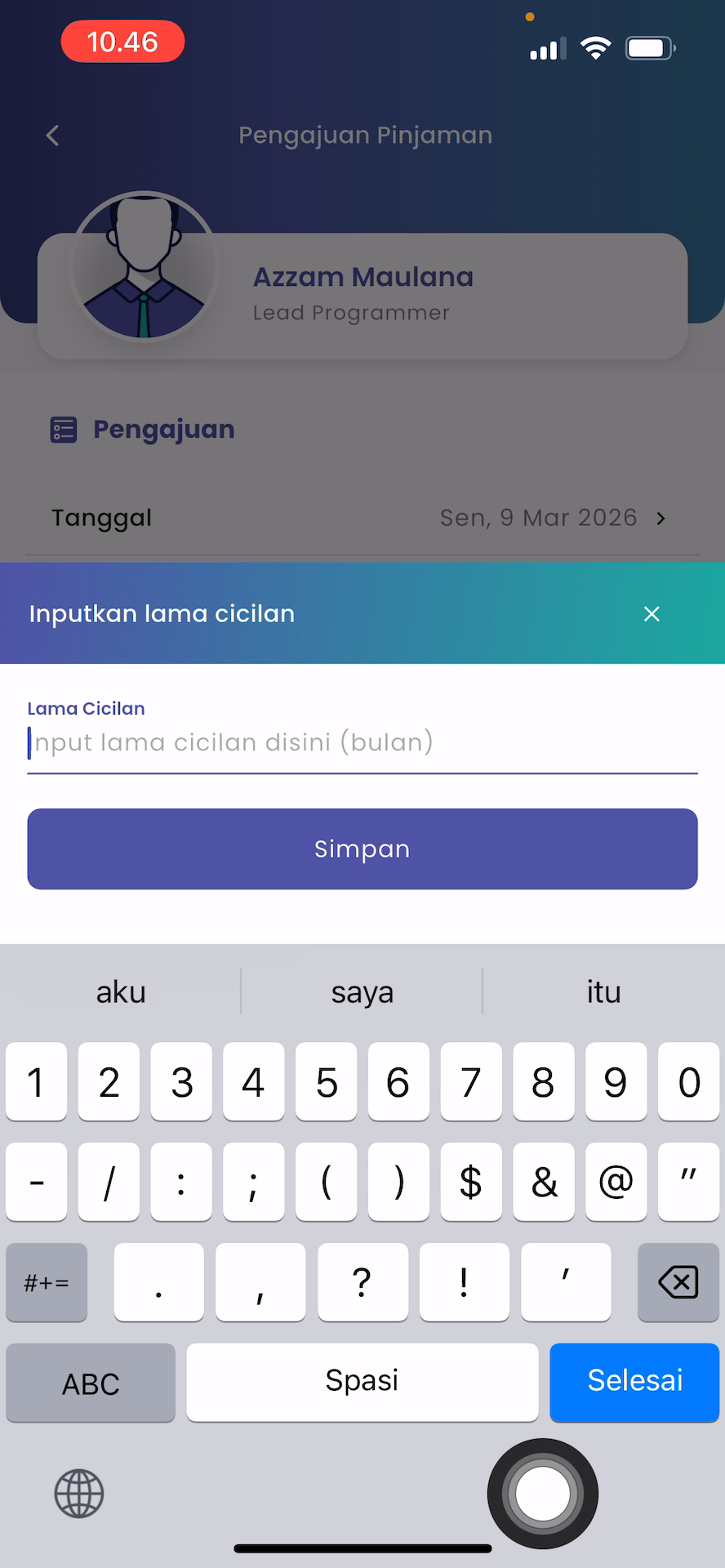 Durasi Cicilan